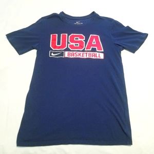 Nike Dri-Fit Team USA navy basketball shirt